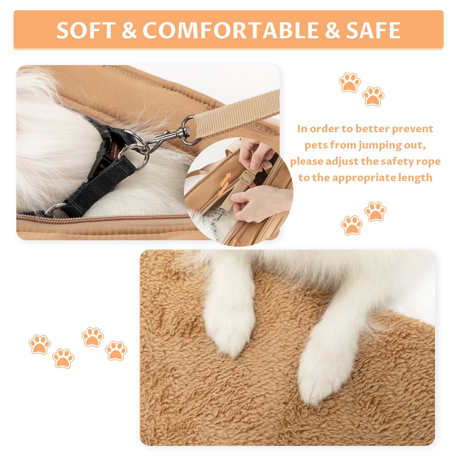 Petsfit Small Dog Carrier Purse waterproof bottom keeps contents dry outdoors