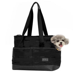 Petsfit small dog purse carrier side view highlights compact, portable design for daily outings.