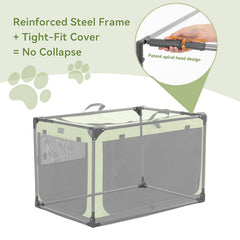 Petsfit soft dog crate 3 mesh doors enhances ventilation during car trips