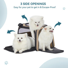 Petsfit soft-sided cat carrier front-entry for quick pet access