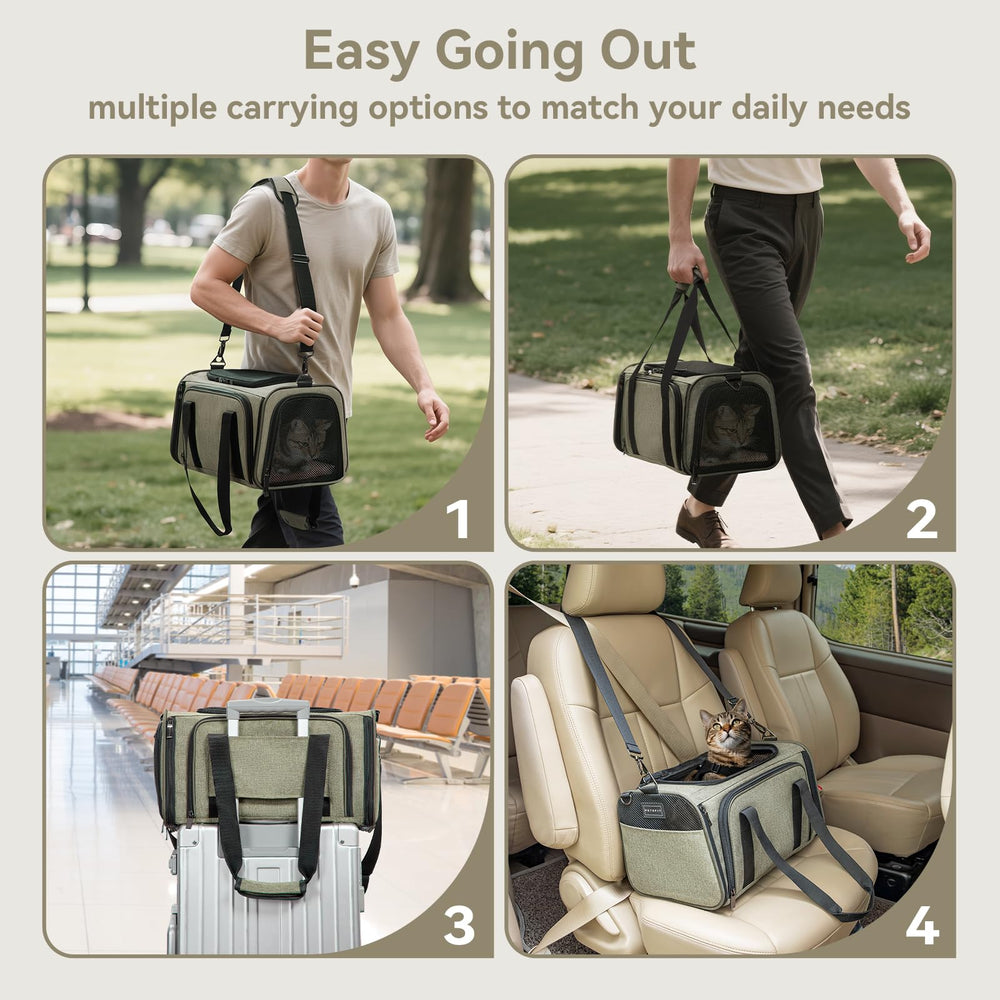 Petsfit soft washable cushion provides easy cleanup after adventures