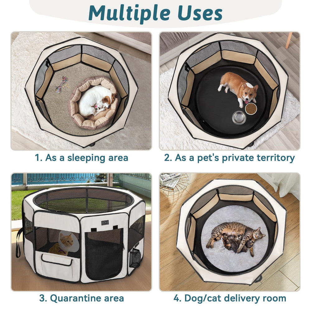 Petsfit travel-friendly-fold-flat highlights easy packing for camping and car trips.