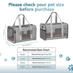 Petsfit travel pet carrier soft padding close-up emphasizes comfort and pet-friendly edges