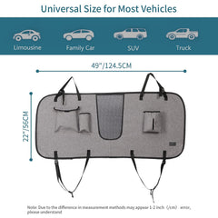 Petsfit universal dog barrier 49x22 ensures a flexible fit for many SUVs and trucks.