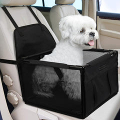PetsHome dog car seat foldable-boost provides a stable booster for small to medium dogs on trips.
