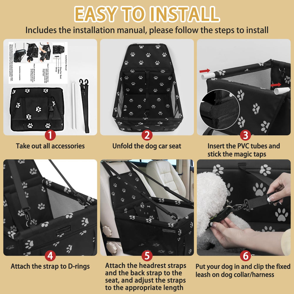 PetsHome dog car seat folded flat for compact storage when not in use.