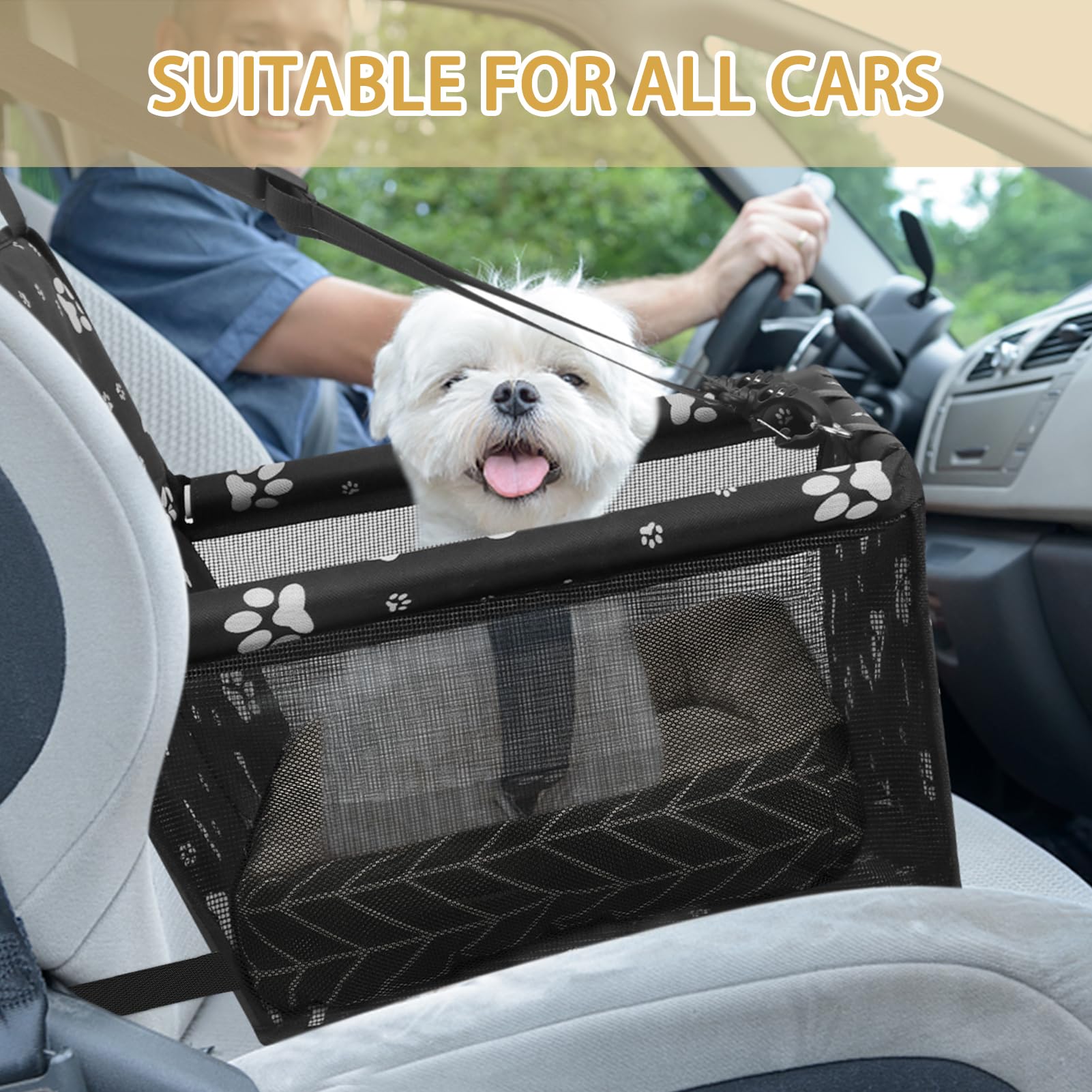 PetsHome dog car seat comes with removable thick mat