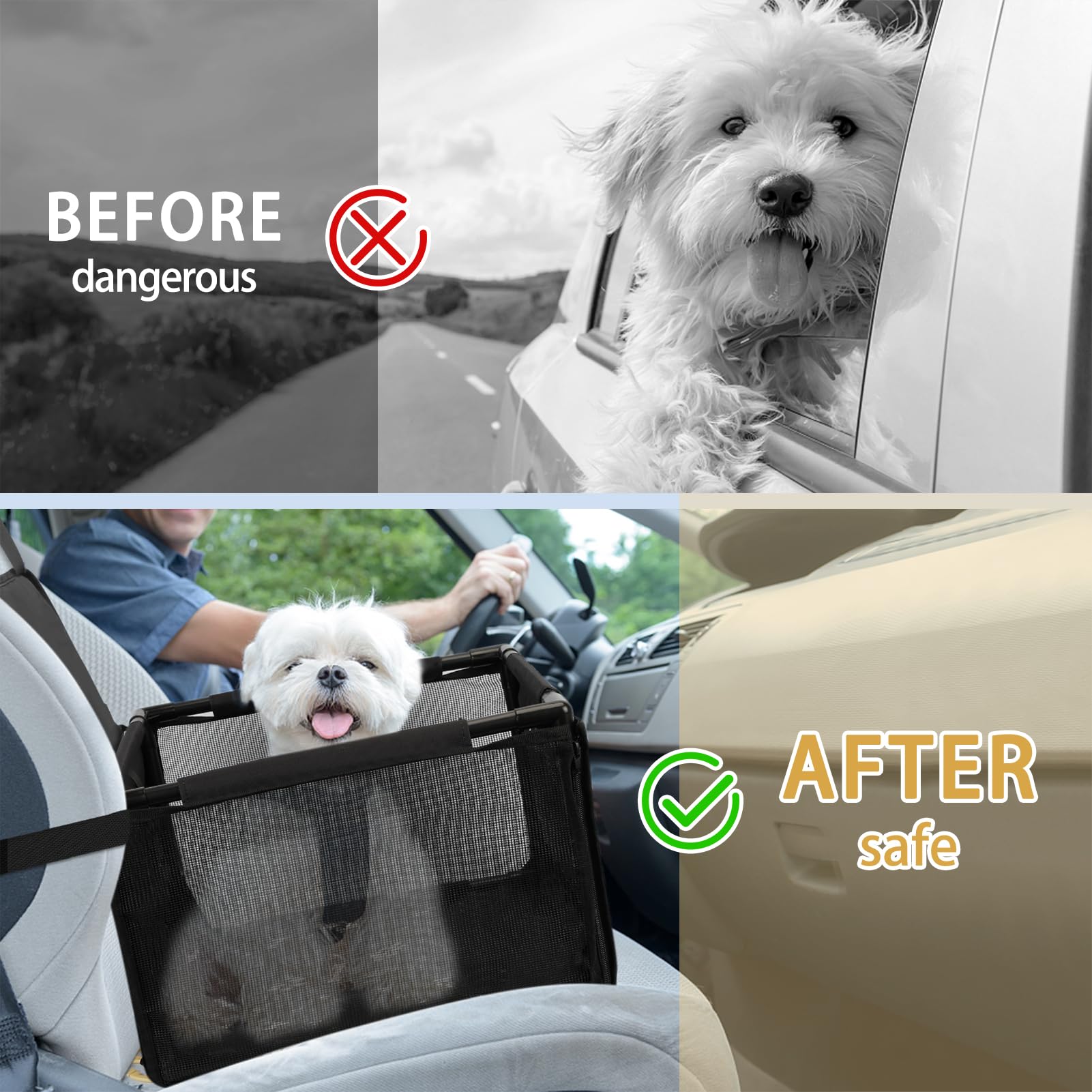 PetsHome-dog-car-seat-small-medium-capacity-27-5lb indicates suitability for dogs up to 27.5 lb.