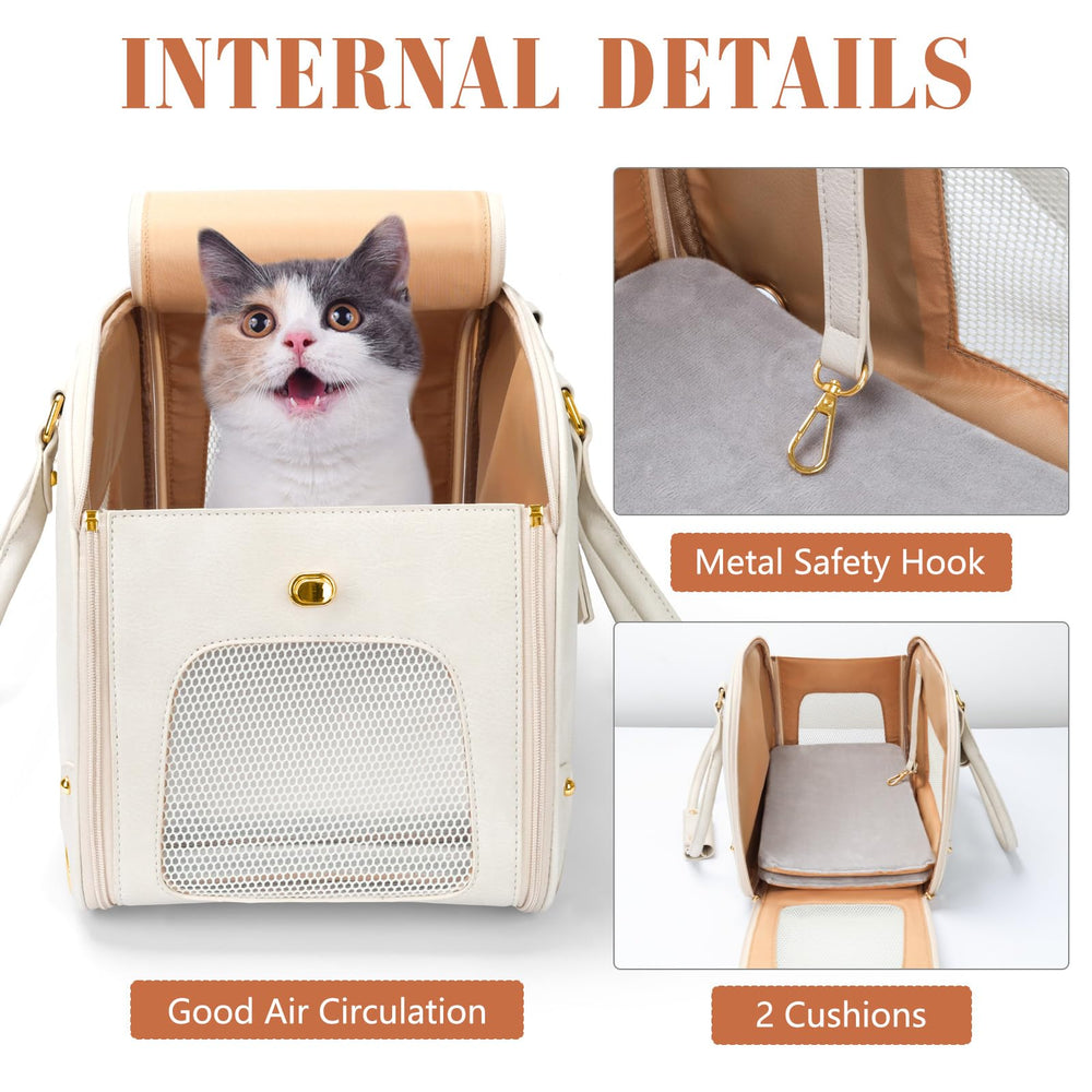PetsHome Dog Carrier Purse foldable design saves space when not in use.