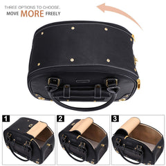 PetsHome Dog Carrier Purse interior with soft padding for pet comfort during trips.