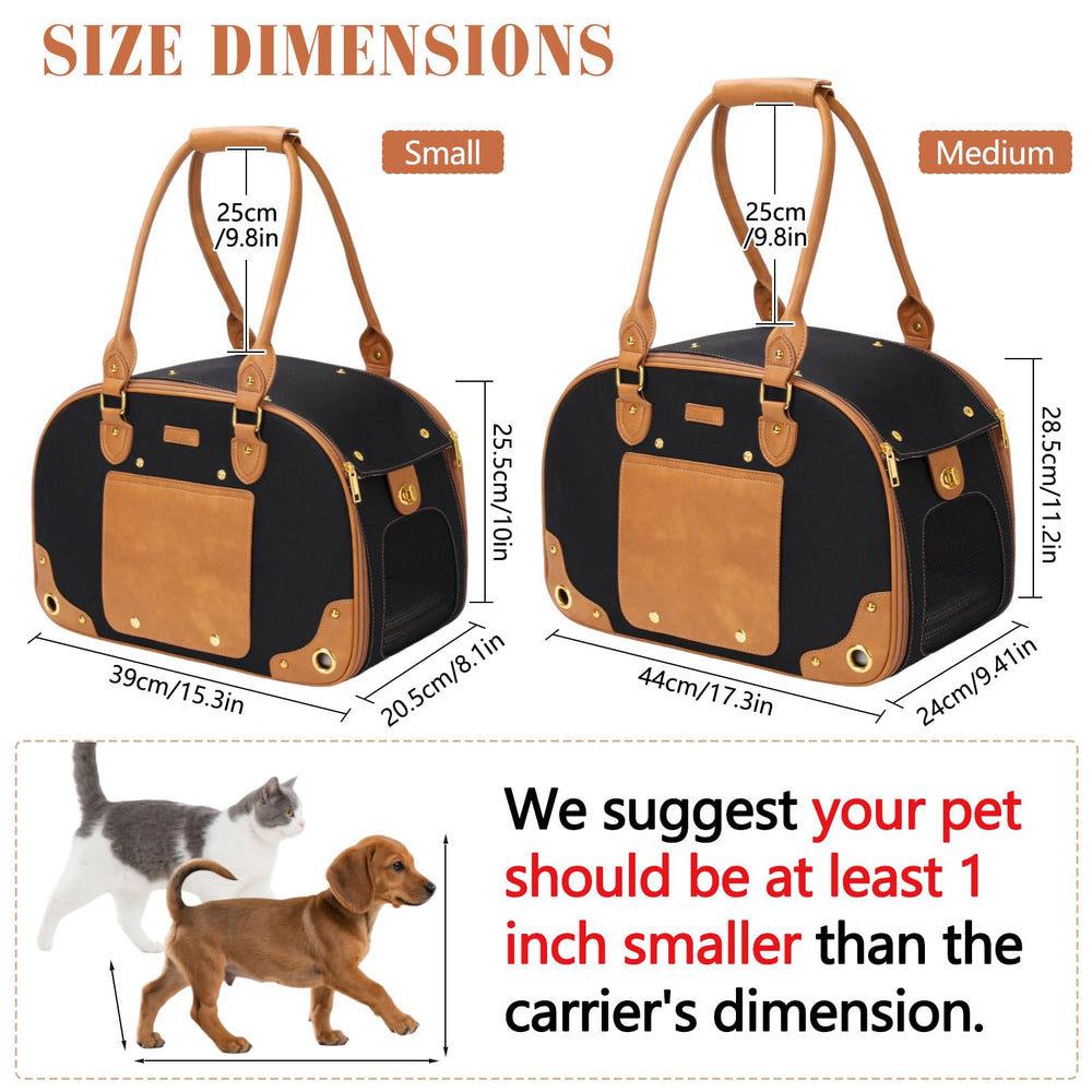 PetsHome Pet Carrier waterproof interior keeps contents dry during travel.