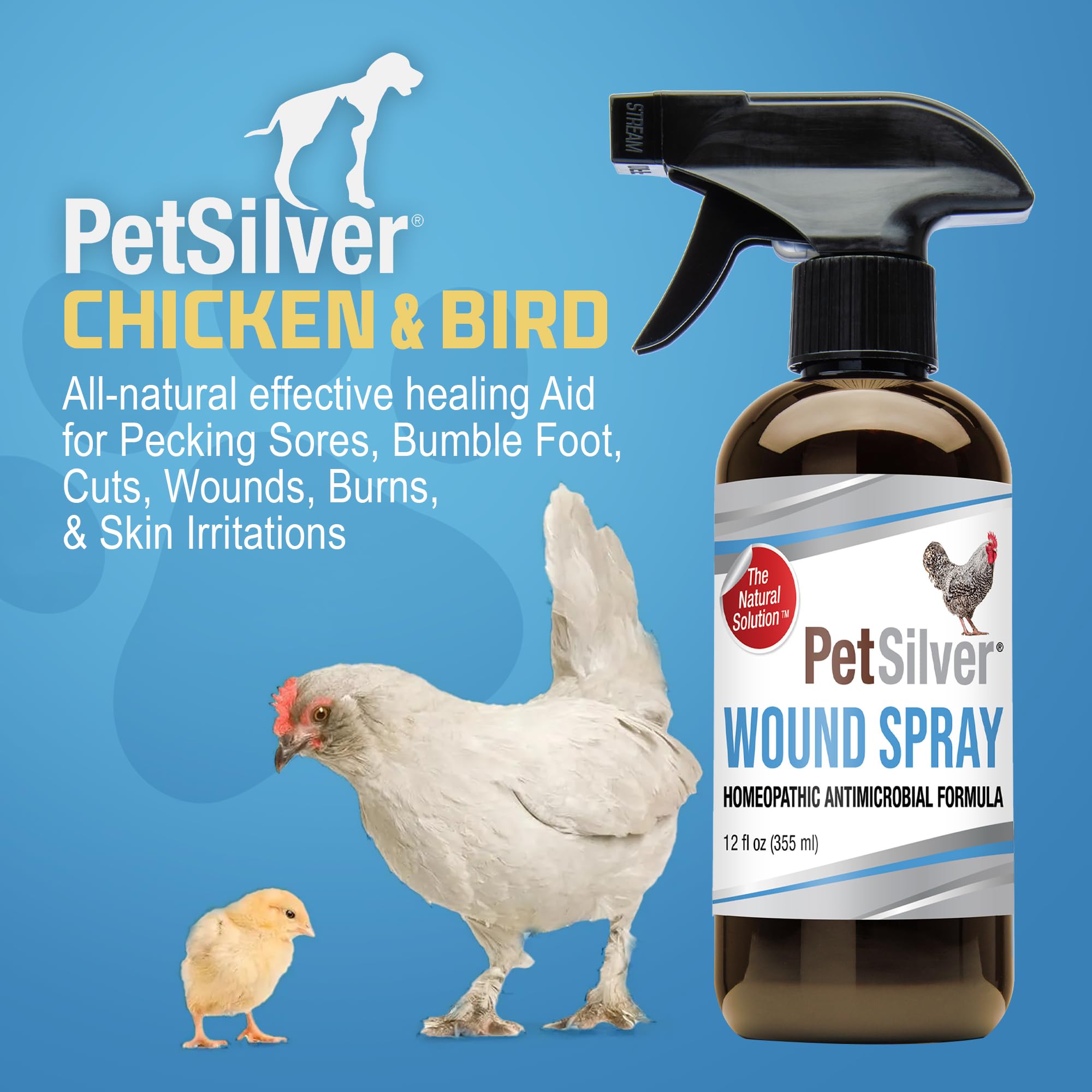 PetSilver application from up to six feet away for broad coverage