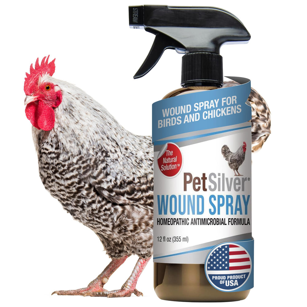 PetSilver chicken wound spray bottle for easy poultry wound care