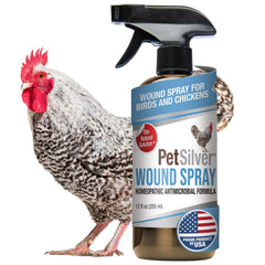 PetSilver chicken wound spray bottle for easy poultry wound care