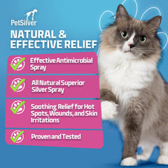 PetSilver label close-up highlights USA-made quality and safety.