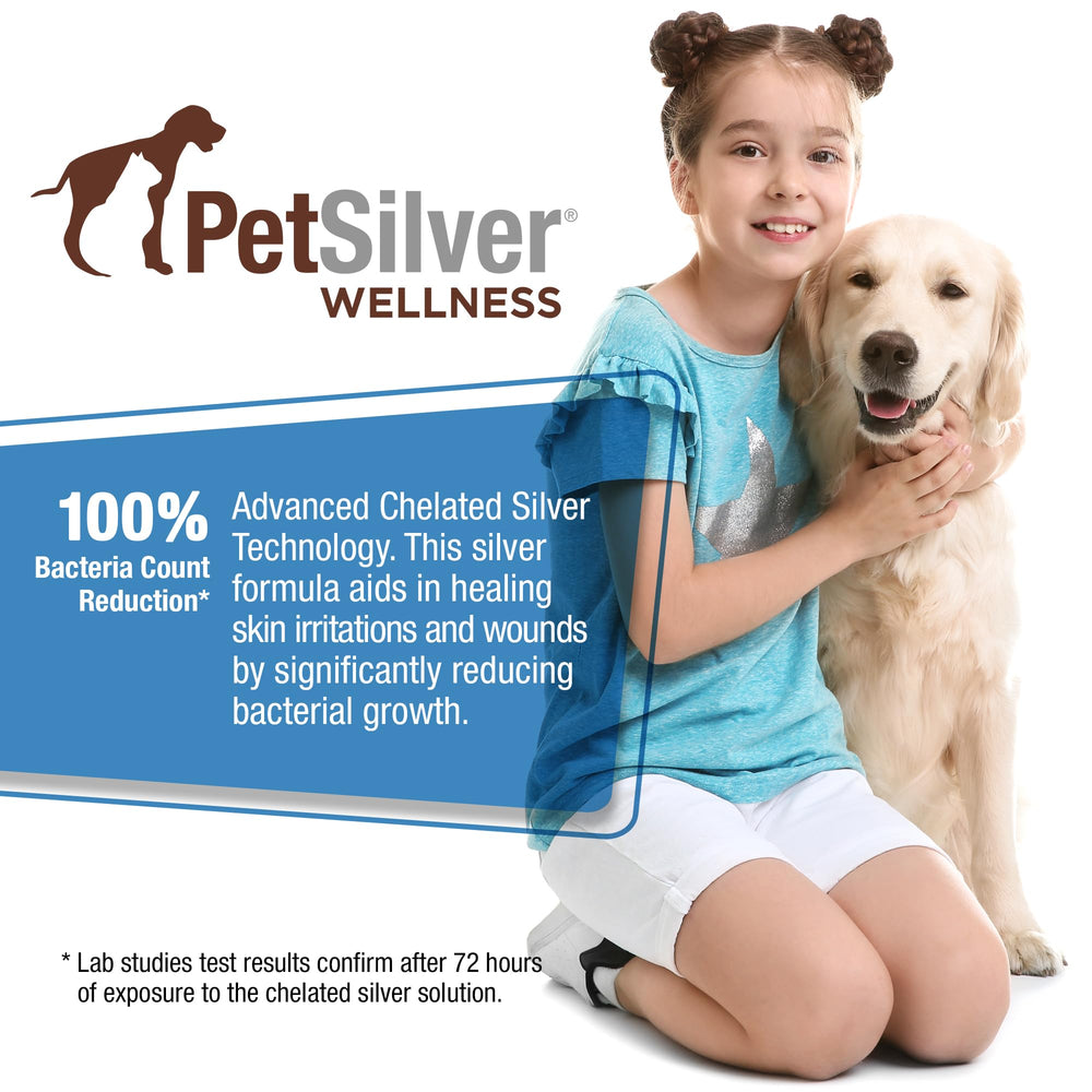 PetSilver Wound & Skin Spray showcases advanced silver technology for pet wound care.