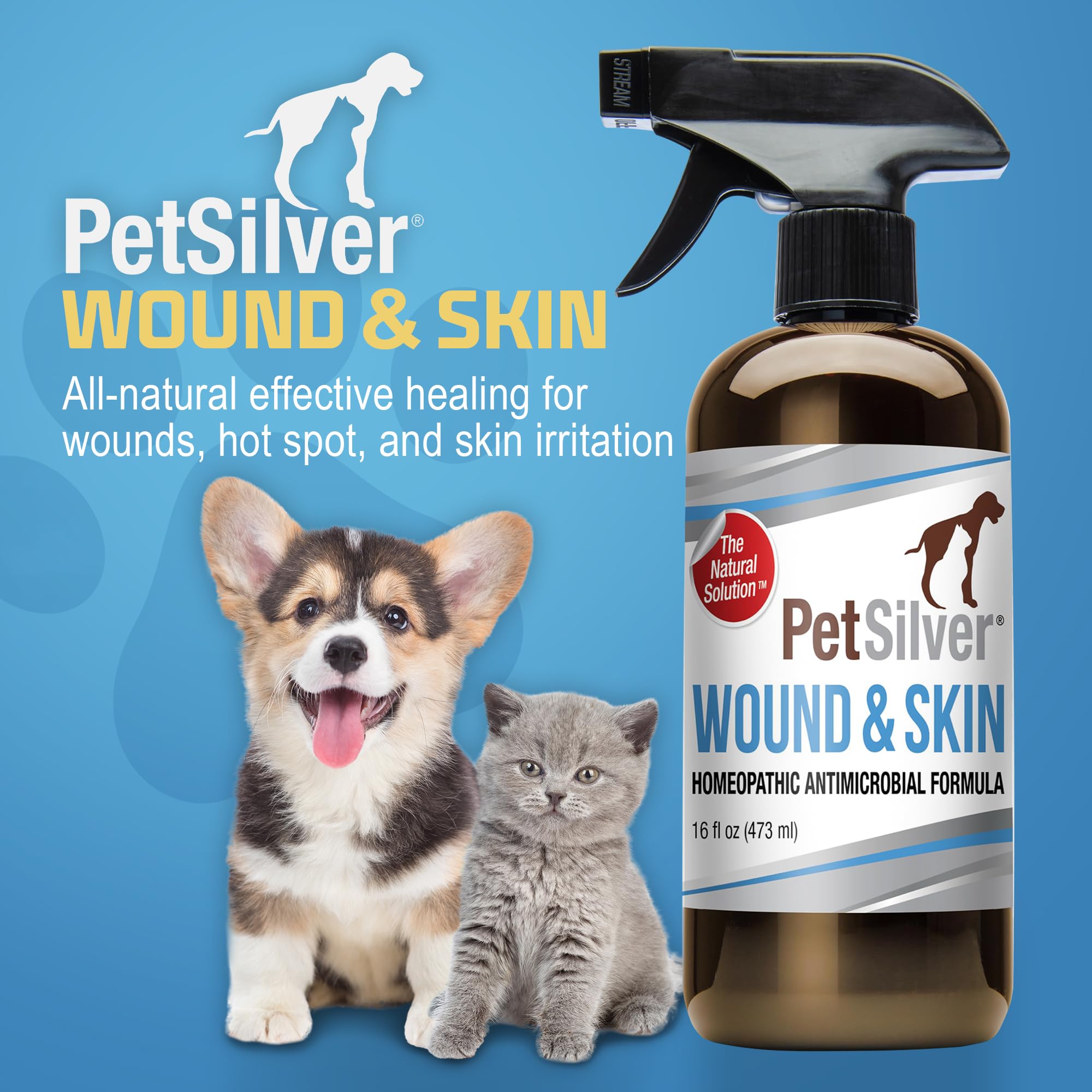 PetSilver Wound & Skin Spray demonstrates a safe, non-toxic daily care option.