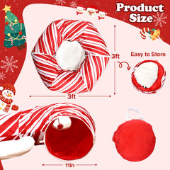 Petsinurarea Christmas vibes red-and-white stripes enhance festive décor while inviting exploration