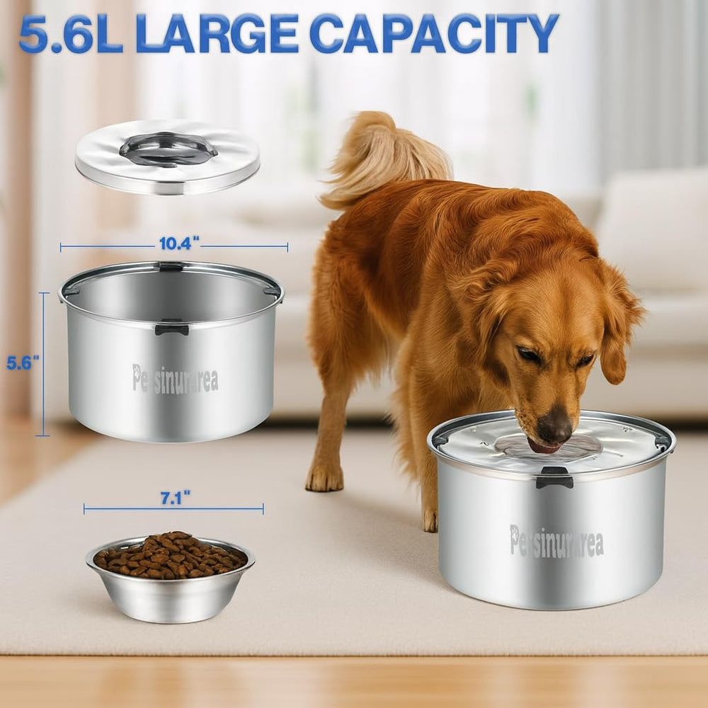 Petsinurarea durable-stainless-steel-bowl resists rust for daily use.
