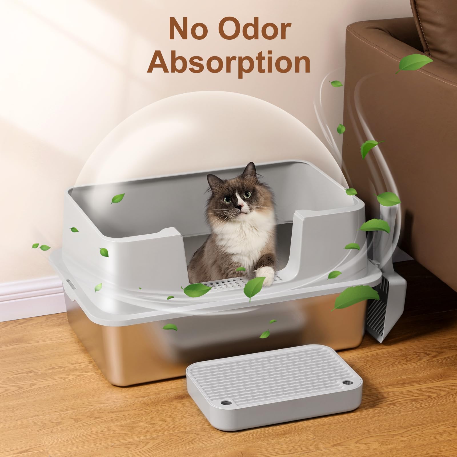 Petsinurarea non-stick bottom resists stains and cleaning is easy