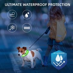 PetIsay waterproof durable collar designed for mud, rain, and lake adventures