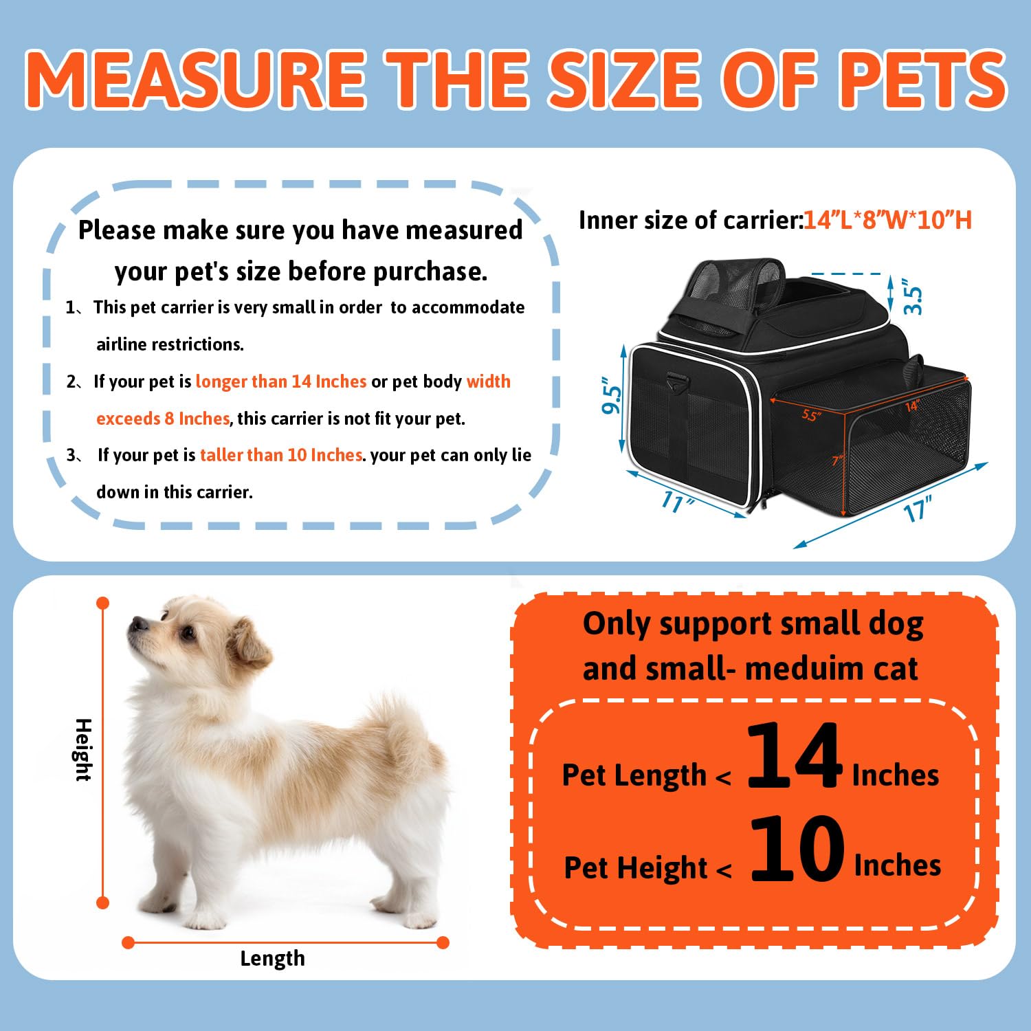 Petskd five-side mesh ventilation for better airflow and pet visibility.