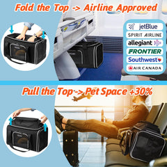 Petskd airline-approved under-seat carrier compatible with JetBlue and Spirit