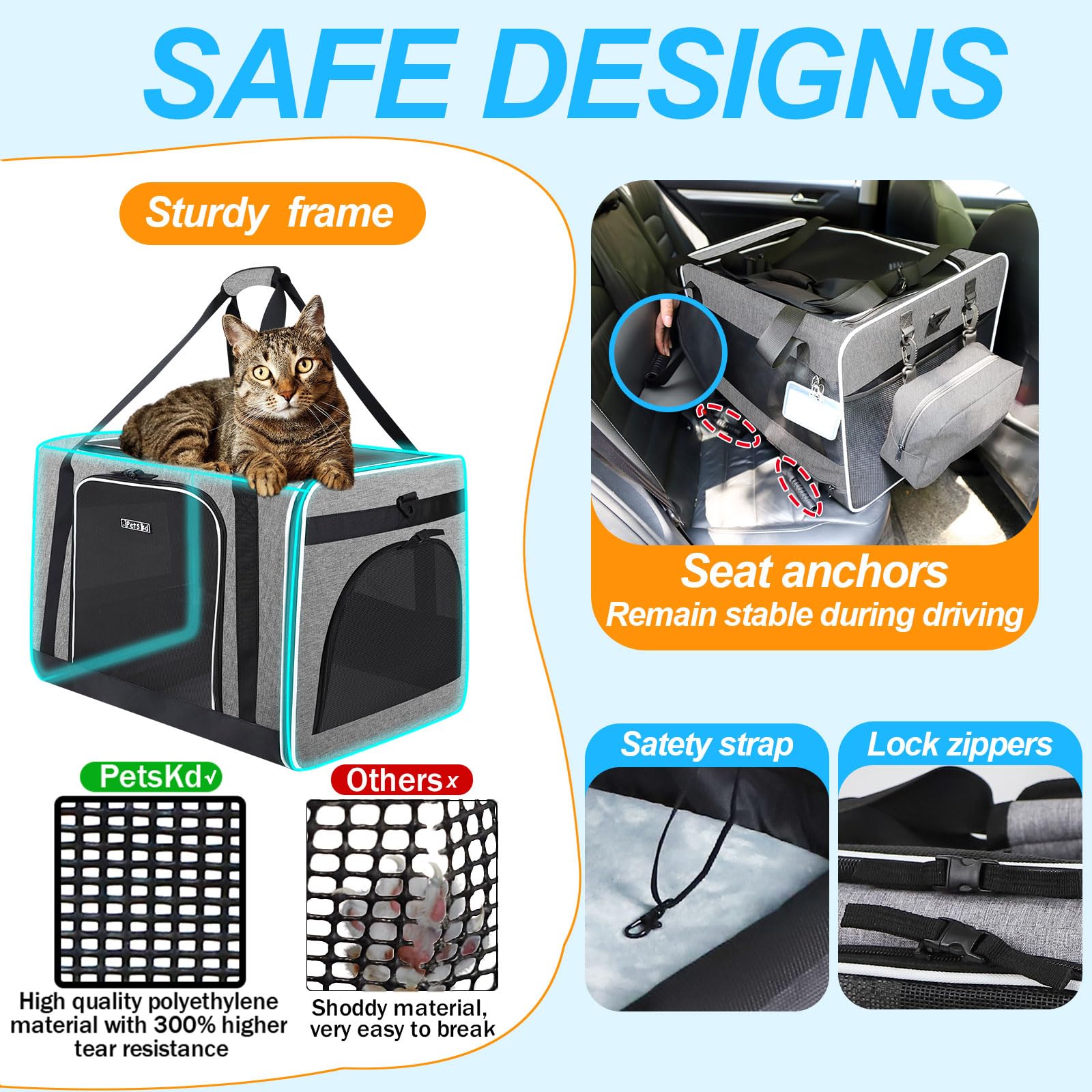 Petskd durable waterproof non-toxic fabric resists tears