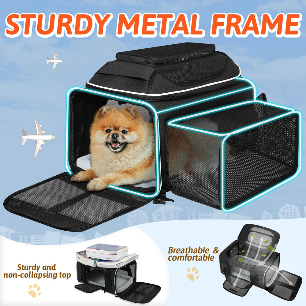 Petskd expandable space adds 80% extra room for movement.
