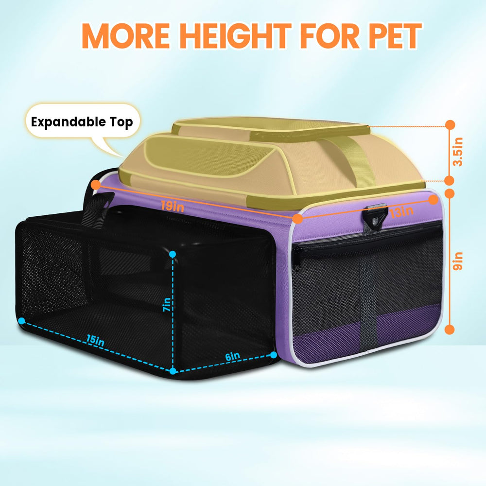 Petskd expandable top view demonstrating extra space for sitting or standing
