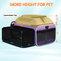 Petskd expandable top view demonstrating extra space for sitting or standing