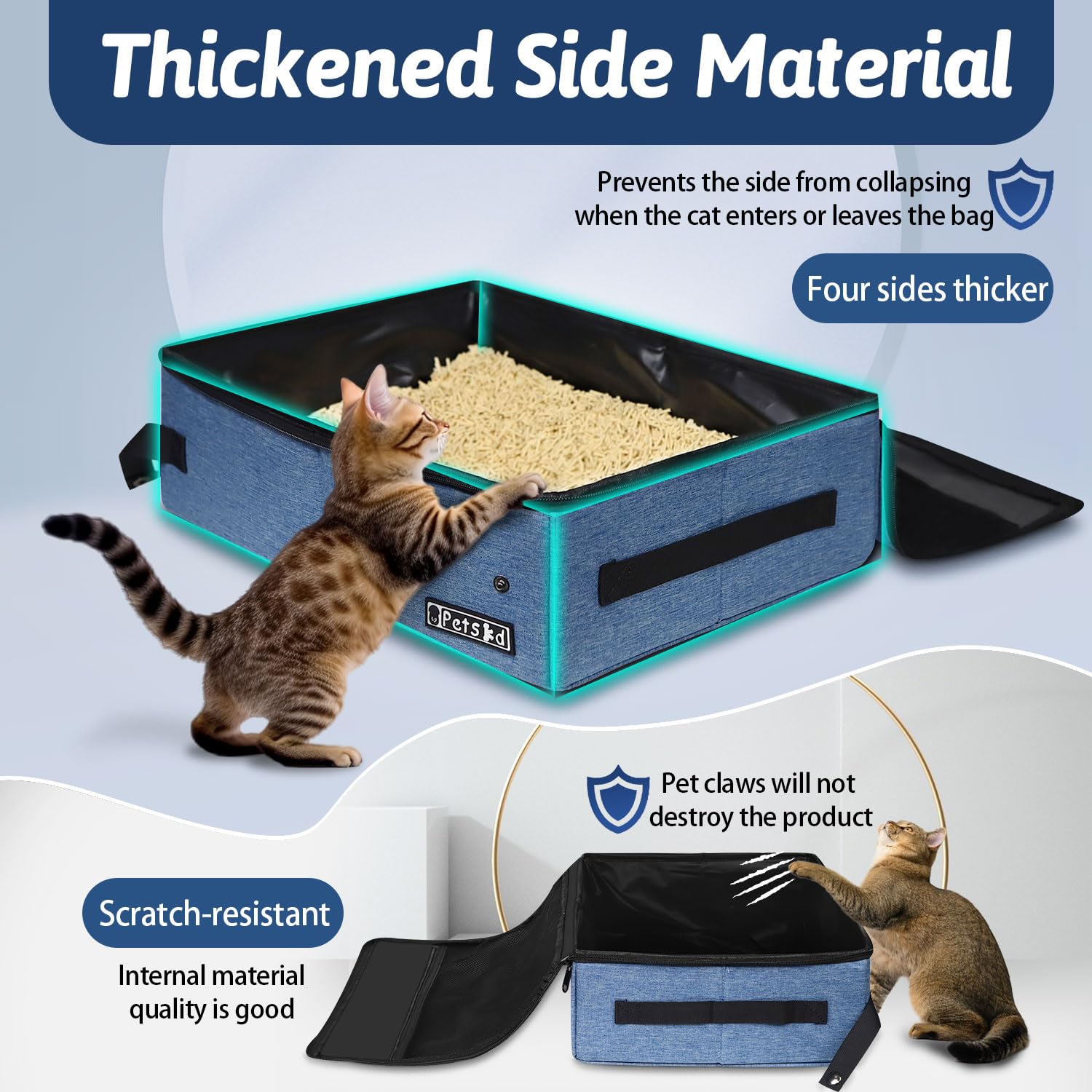 Petskd lid with zipper aids odor control during travel