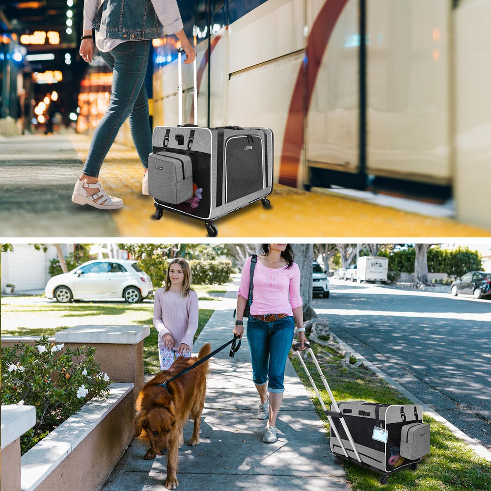 Petskd lockable zippers prevent pets from opening the bag