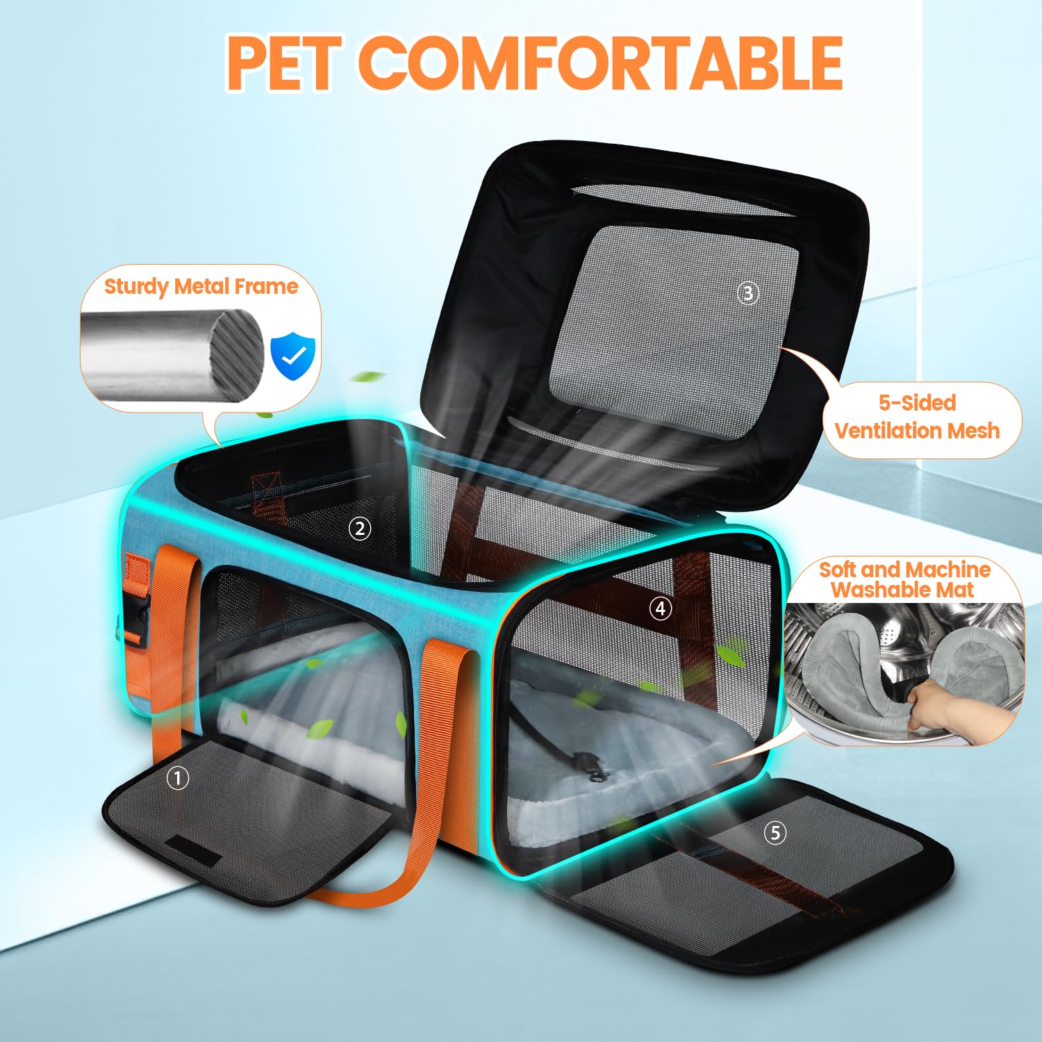 Petskd adjustable rope buckle enhances collar security during trips