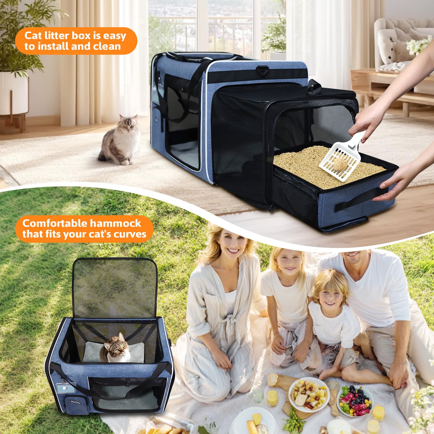 Petskd soft-side foldable structure for easy storage
