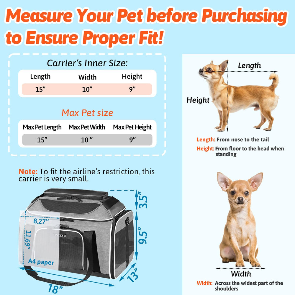 Petskd top-expandable carrier side ventilation mesh for airflow and visibility