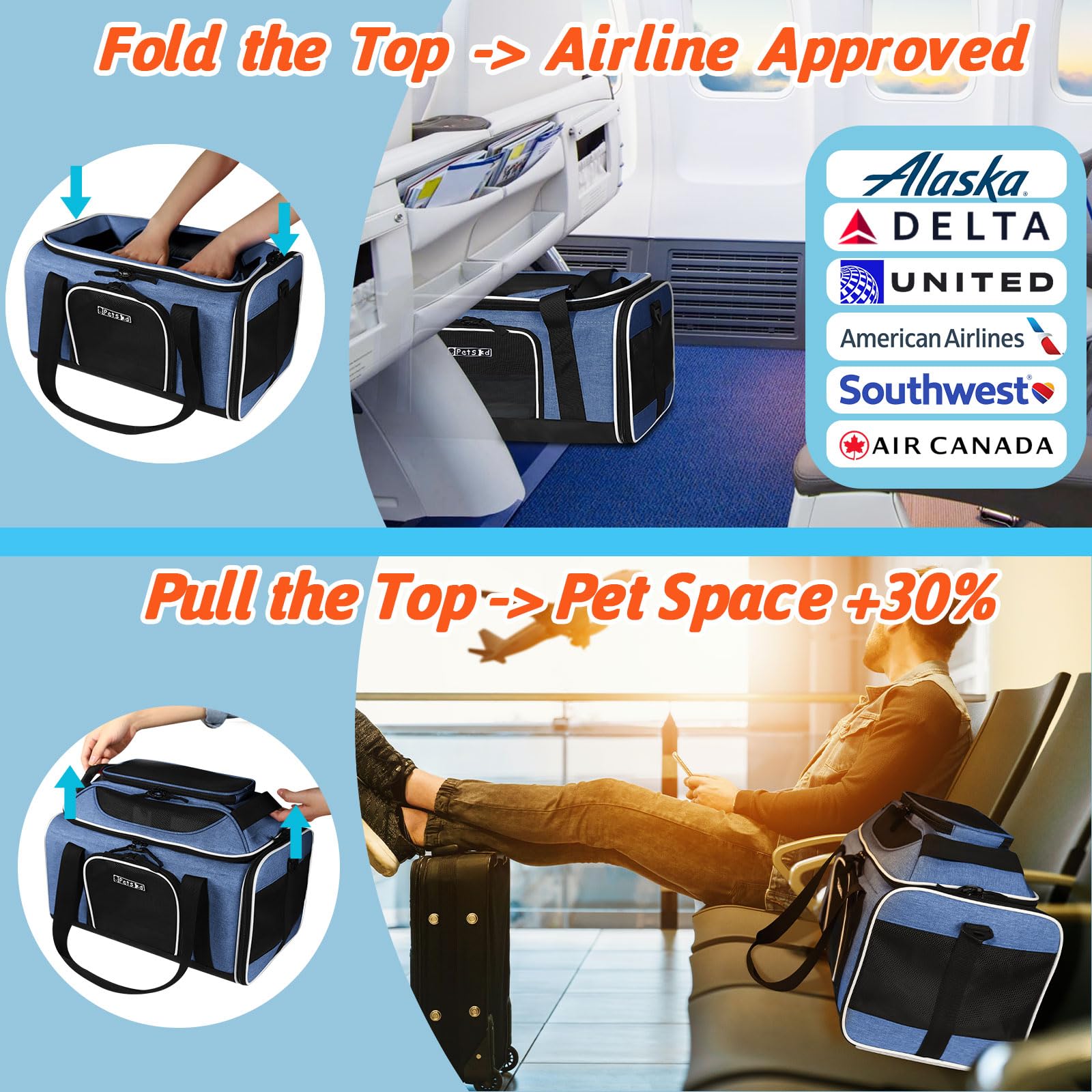 Petskd Alaska-approved carrier design for cabin travel with small dogs and cats