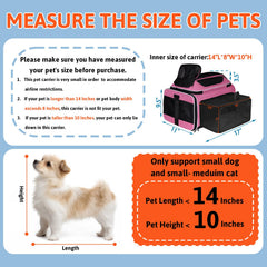 Petskd left-side view emphasizes sturdy frame and secure zipper access.