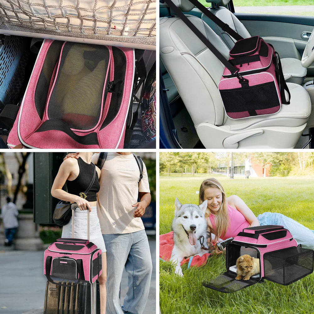 Petskd locking-zippers ensure a secure enclosure for pets.