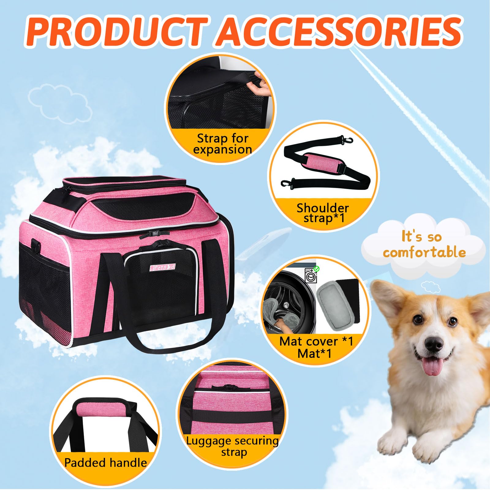 Petskd ventilation-mesh highlights airflow and pet comfort.