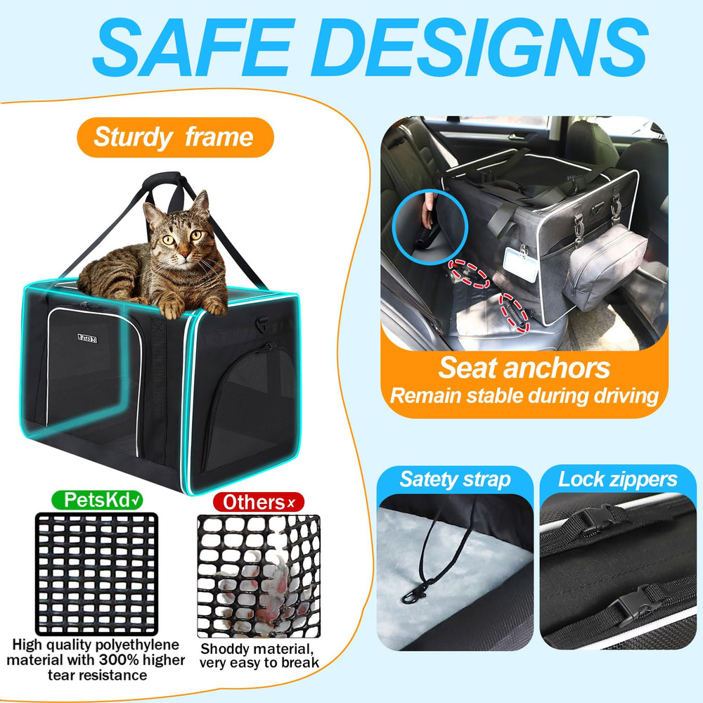 Petskd travel litter box included for on-the-go waste management.