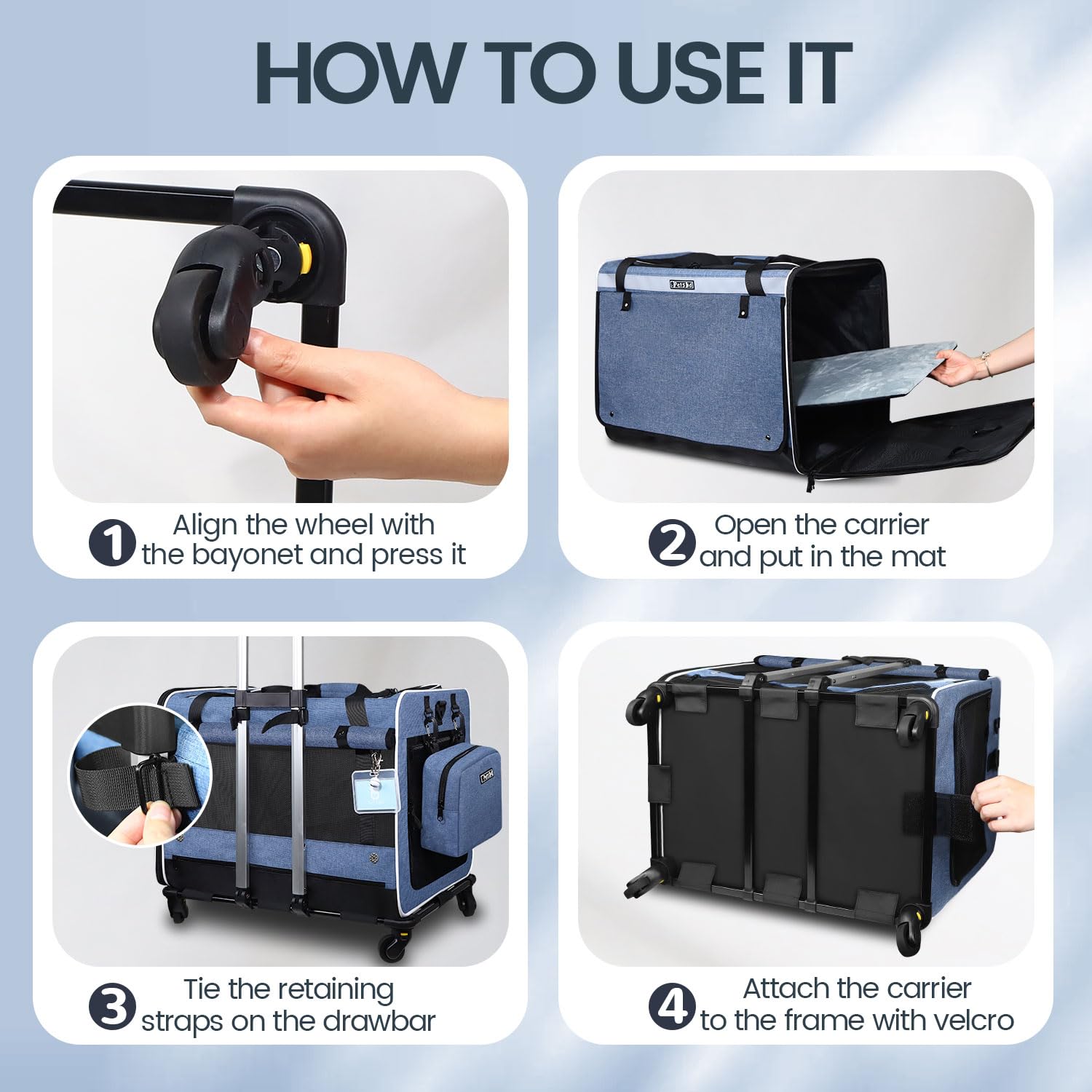 Petskd large volume carrier up to 55 pounds supports big cats.