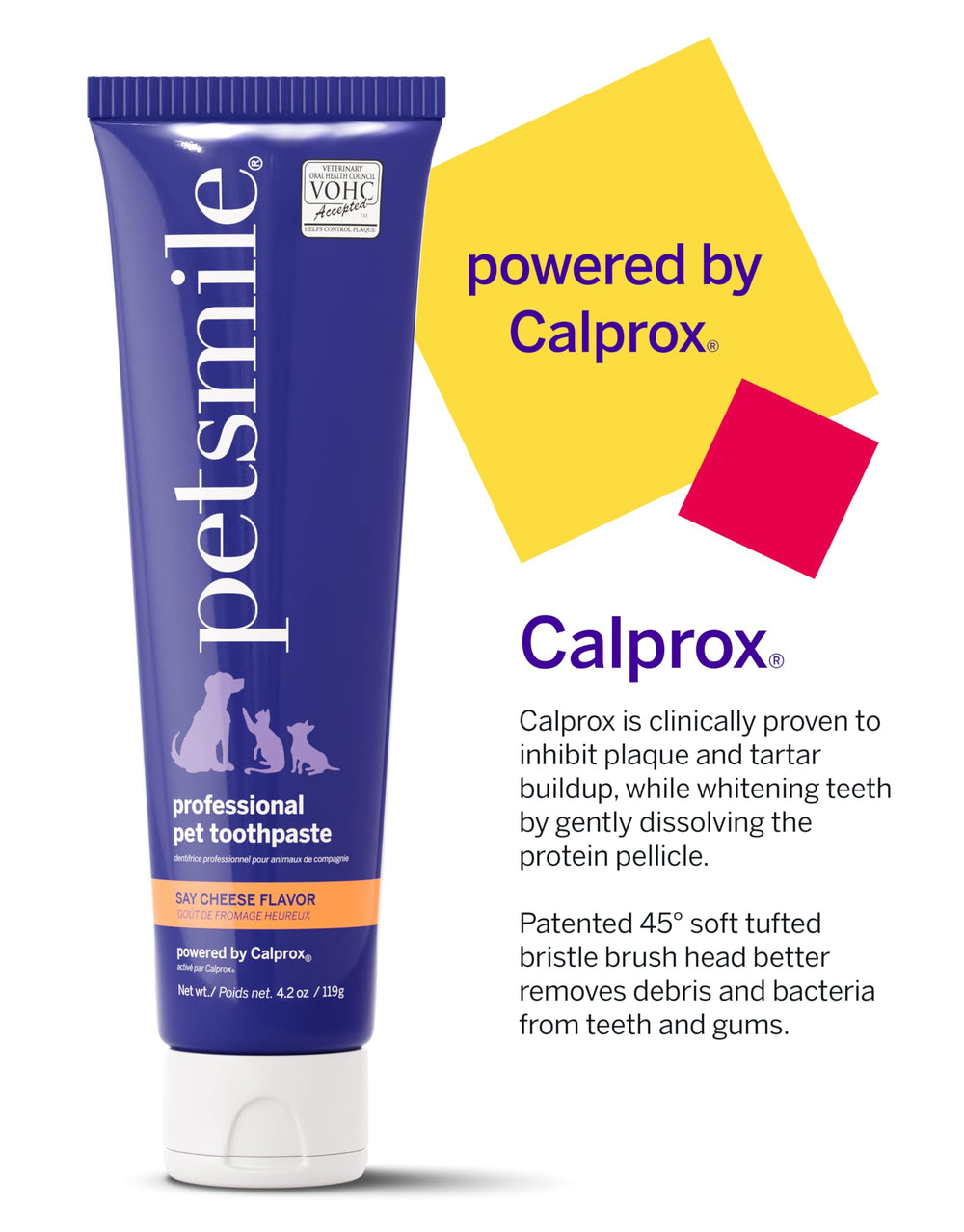 Petsmile Calprox pellicle-dissolution visual hints at plaque and tartar control potential