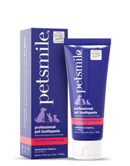 Petsmile professional toothpaste tube with rotisserie chicken flavor for at-home dental care.