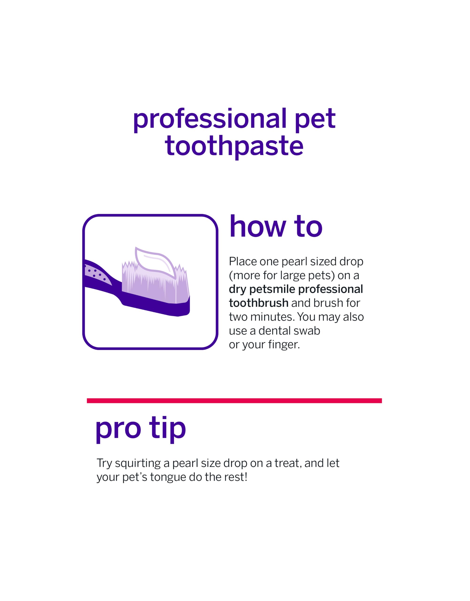 VOHC-approved Petsmile toothpaste shown for preventive dental care routine.