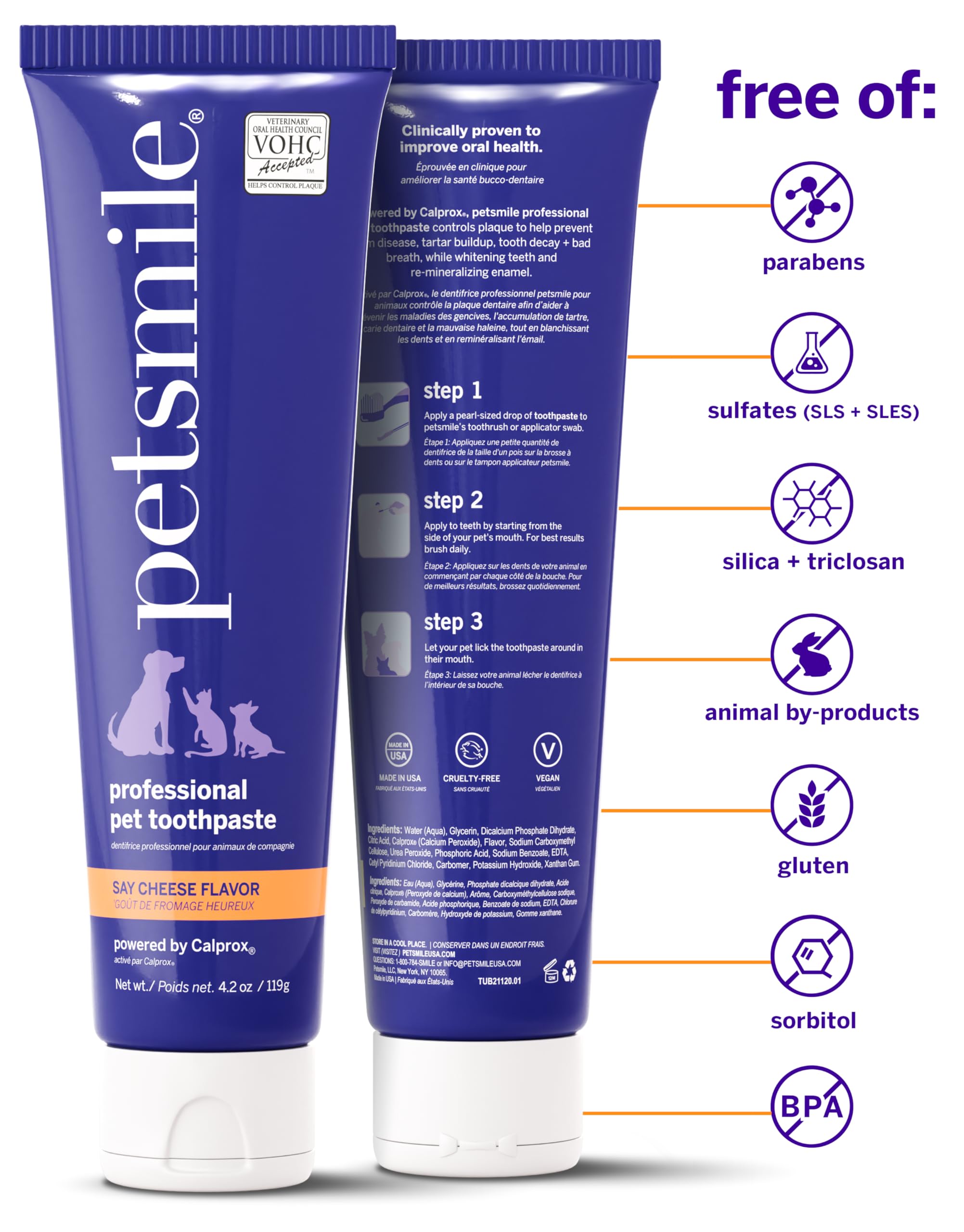 Petsmile VOHC label communicates trusted veterinary-endorsed dental care