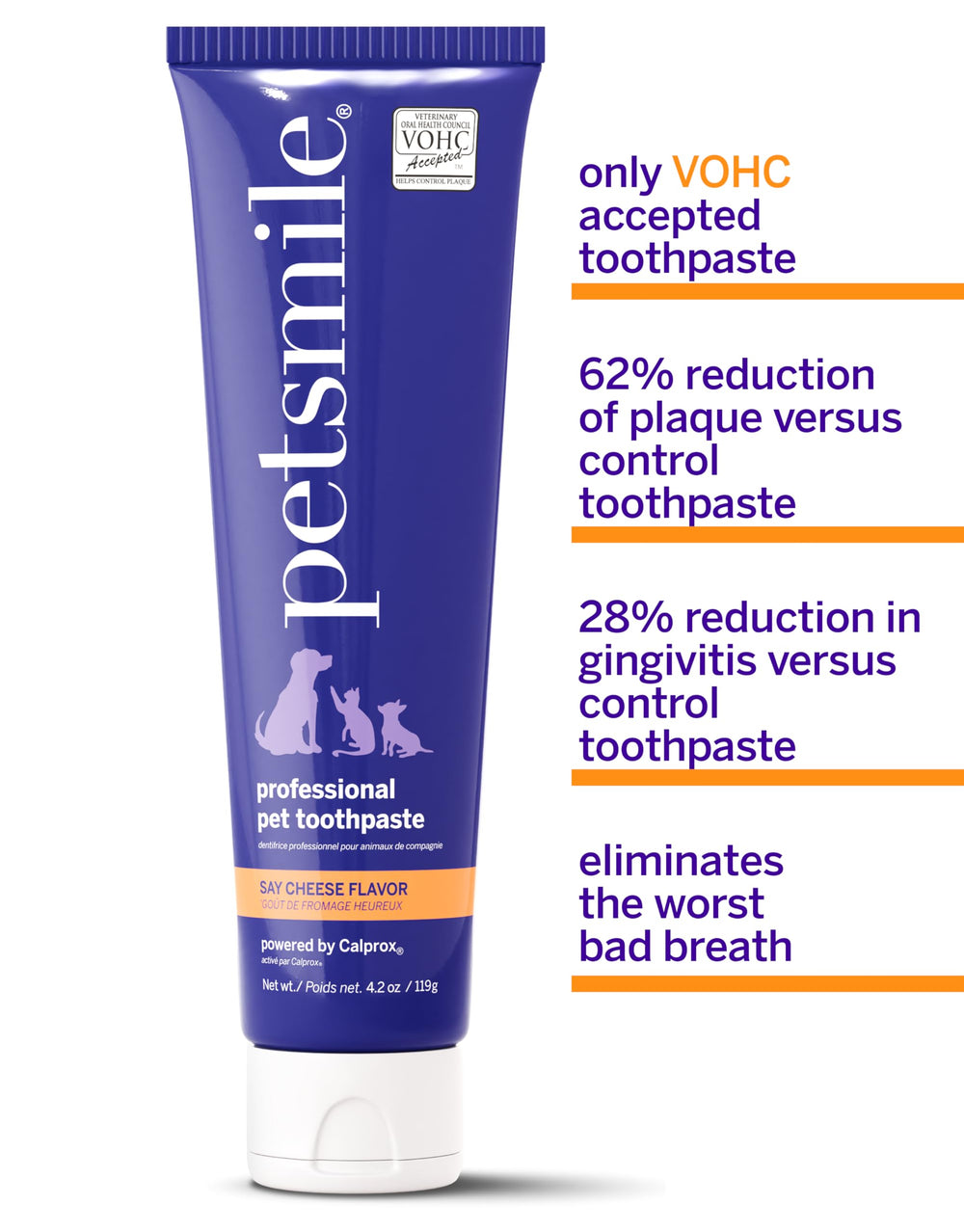 Petsmile whitening effect depicted by brighter-looking teeth after use