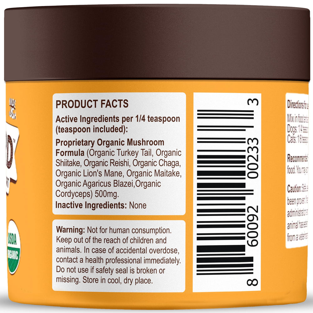 Petsmont Buddy Guard label shows patent-pending blend for overall wellness