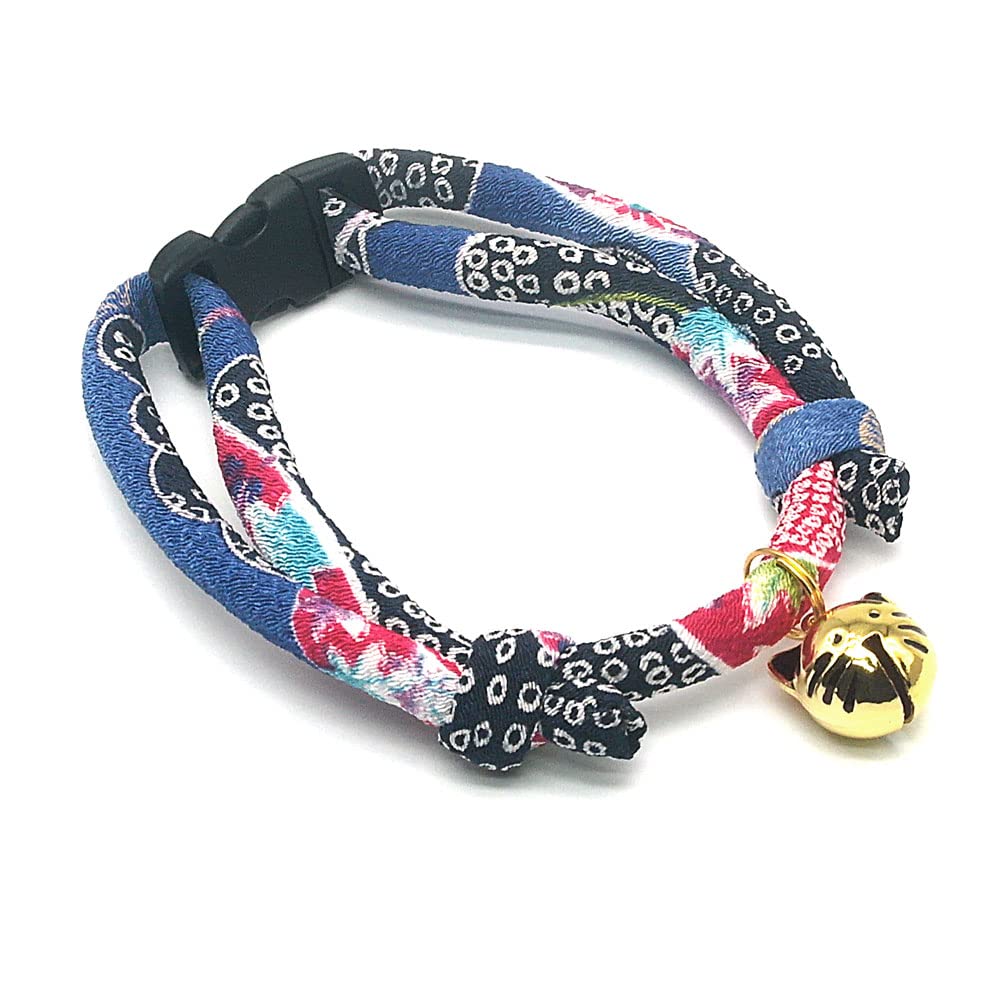 PetSoKoo Japan Chirimen kitten collar showcases traditional print for aesthetic appeal