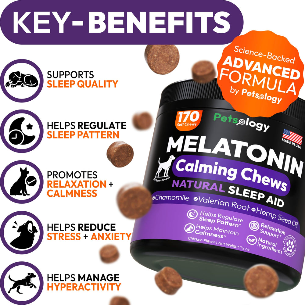 Petsology 170-dog-melatonin-chews closeup shows appealing chews your dog may enjoy before bed.